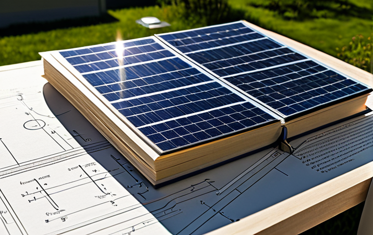 물리학 이론의 실무적 활용 - Solar Energy & Physics**

"A modern home with solar panels on the roof, bathed in sunlight. A physic...