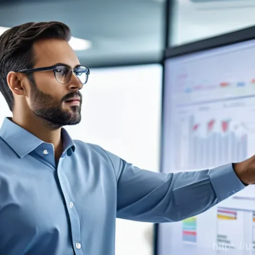 Home 21 물리학자로서 창업하기 - **A male physicist, mid-30s, dressed in smart casual business attire (collared shirt, no tie, slacks...