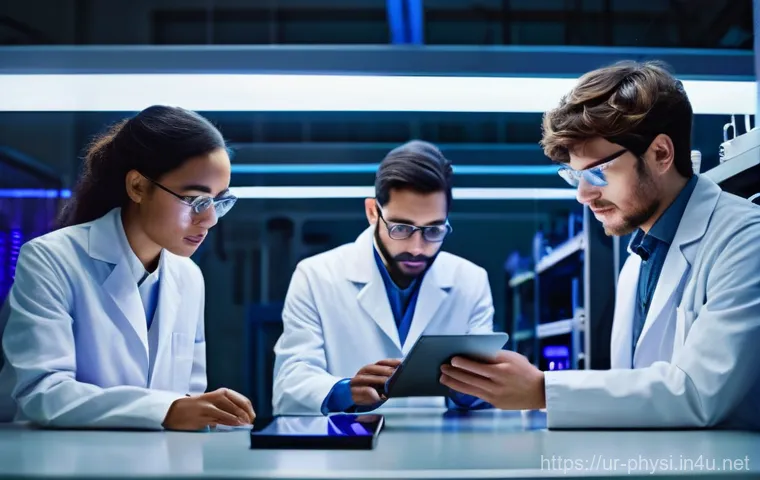 물리학자로서 창업하기 - **A male physicist, mid-30s, dressed in smart casual business attire (collared shirt, no tie, slacks... 물리학자로서 창업하기 - **A male physicist, mid-30s, dressed in smart casual business attire (collared shirt, no tie, slacks...